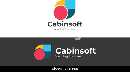 abstract shape Logo Design Modern Creative Logo Usable for Business Brand Vector Design Element Stock Vector