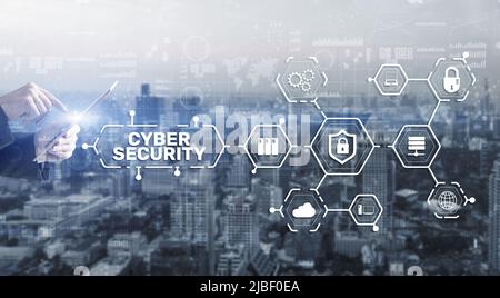 Cyber Security Data Protection concept. Privacy Internet Technology Stock Photo