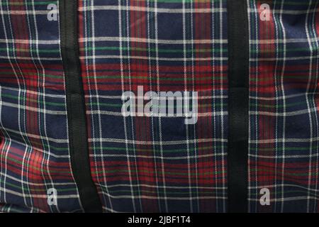 plaid bag seamless pattern texture of Chinese plastic braided material Stock Photo