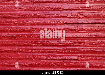the wall is red stripes background Stock Photo