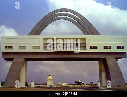 The impressive Independence Arch is located on Independence Square in Accra, Ghana Stock Photo