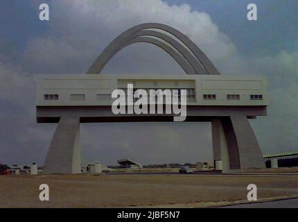 The impressive Independence Arch is located on Independence Square in Accra, Ghana Stock Photo