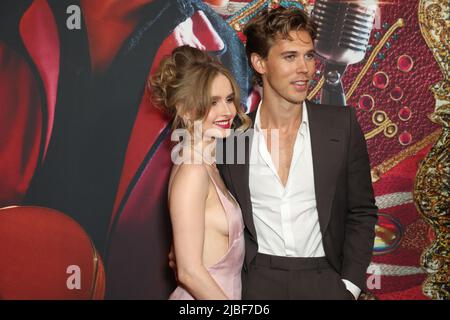 Sydney, Australia. 5th June 2022. Olivia DeJonge, Austin Butler arrive(s) on the red carpet at the State Theatre for the Sydney premiere of Elvis. Credit: Richard Milnes/Alamy Live News Stock Photo