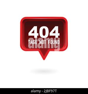 Not found social media symbol Stock Vector