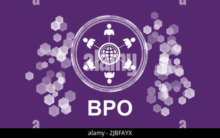 Illustration of a bpo concept Stock Photo