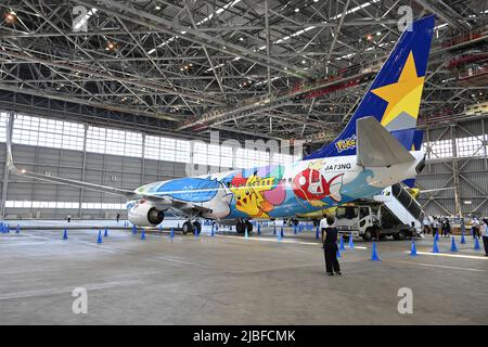 1:130 ピカチュウジェット B737-800 JA73AB 、JA73NG 1/130 B737-800 スカイマーク ポケモン ピカチュウジェット