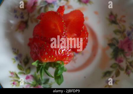 Strawberrys like in Wimbledon. Stock Photo