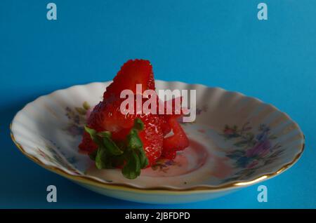 Strawberrys like in Wimbledon. Stock Photo