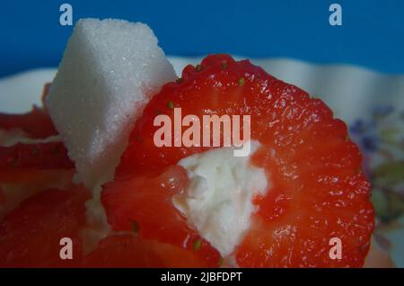 Strawberrys like in Wimbledon. Stock Photo