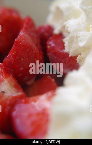 Strawberrys like in Wimbledon. Stock Photo