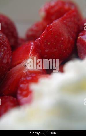 Strawberrys like in Wimbledon. Stock Photo