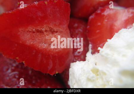 Strawberrys like in Wimbledon. Stock Photo