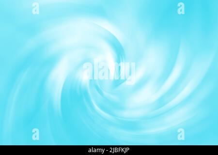 Bright blue spiral vortex soft blurred abstract gradient background Stock Photo