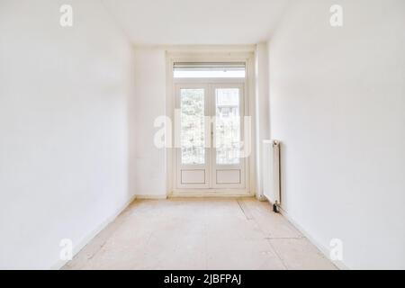 Empty room in apartment under refurbish work Stock Photo