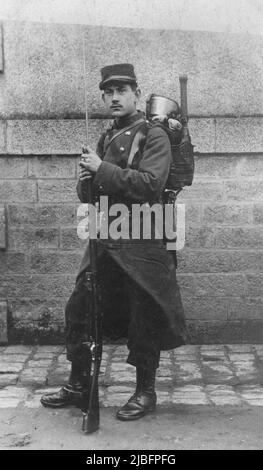 Figurine JRD Soldat Poilu WWI – Composition 64 Mm, époque 1920-35, Made In France