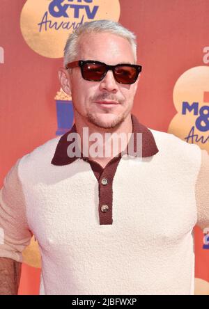 Santa Monica, Ca. 05th June, 2022. Diplo attends the 2022 MTV Movie & TV Awards at Barker Hangar on June 05, 2022 in Santa Monica, California. Credit: Jeffrey Mayer/Jtm Photos/Media Punch/Alamy Live News Stock Photo