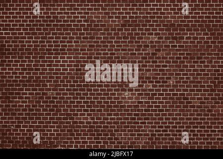 Old Brown Brick Wall. An ancient fortress. Medieval brown brick building. Big Brick wall background texture. Stock Photo