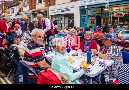 Jubilee Street Party in Budleigh Salterton. Stock Photo