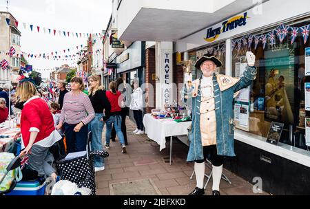 Jubilee Street Party in Budleigh Salterton. Stock Photo