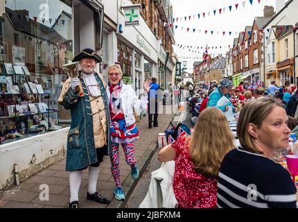 Jubilee Street Party in Budleigh Salterton. Stock Photo