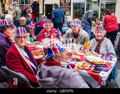 Jubilee Street Party in Budleigh Salterton. Stock Photo