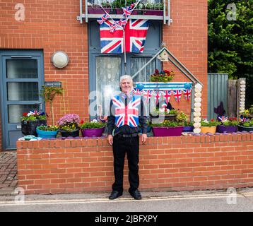 Jubilee Street Party in Budleigh Salterton. Stock Photo