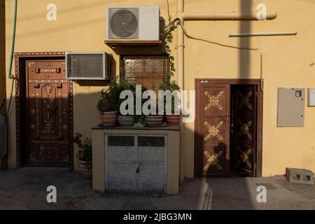 Air conditioning units and plants in the old town of Split, October 15 ...