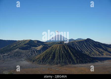 Beautiful Landscape Around Bromo National Park, Indonesia. Stock Photo