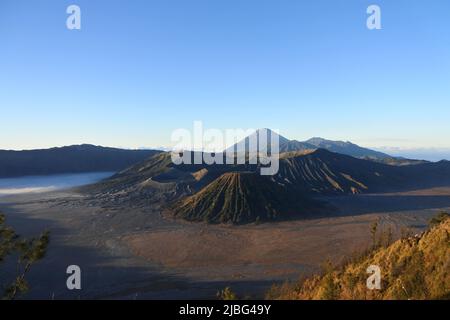 Beautiful Landscape Around Bromo National Park, Indonesia. Stock Photo