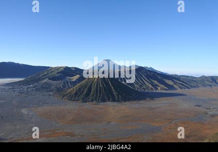 Beautiful Landscape Around Bromo National Park, Indonesia. Stock Photo