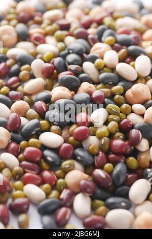 close up of mixed beans in a bowl  Stock Photo