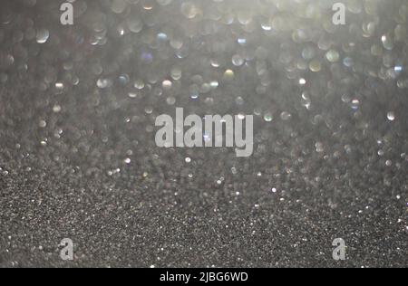 Silver glitter background Stock Photo