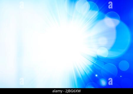 Abstract radial blur surface in in dark blue, light blue and white tones. Abstract blue background with radial, radiating, converging lines. Stock Photo