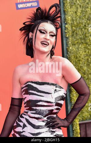 Gottmik attends the 2022 MTV Movie and TV Awards: UNSCRIPTED at Barker Hangar in Santa Monica, Los Angeles, USA, on 02 June 2022. Stock Photo