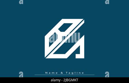 Alphabet letters Initials Monogram logo BS, SB Stock Vector