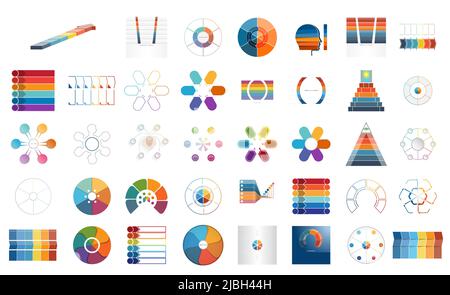 Mega set of infographics.Templates 6 positions for text area can be used for advertising workflow, banner, diagram, web design, area chart. Stock Photo