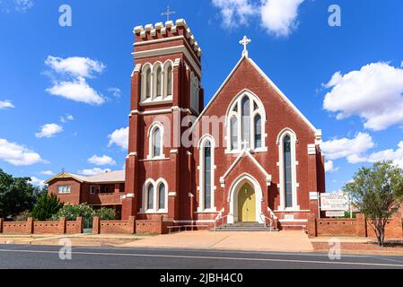 The St Laurence O'Toole Catholic Church in Cobar, New South Wales Stock Photo