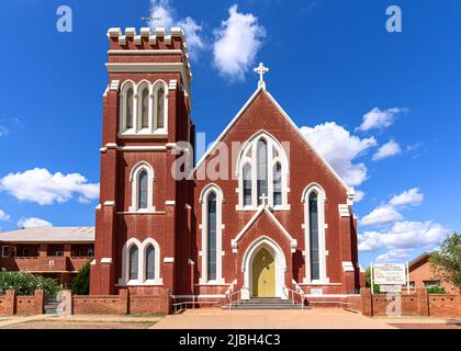 The St Laurence O'Toole Catholic Church in Cobar, New South Wales Stock Photo