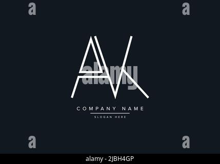 AK LETTER LOGO DESIGN VECTOR TEMPLATE Stock Vector
