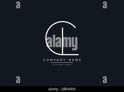 CL LETTER LOGO DESIGN VECTOR TEMPLATE Stock Vector