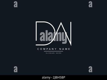 monogram DW alphabet  initial line art logo vector, initial logo, logo, logo vector, alphabet, monogram, monogram vector Stock Vector
