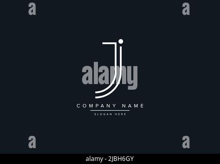 alphabet letters monogram icon logo JJ Stock Vector