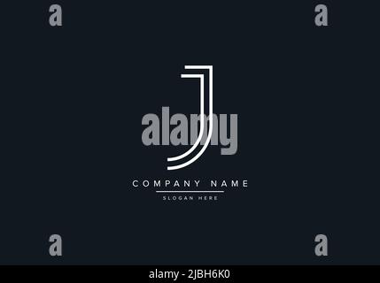 alphabet letters monogram icon logo JJ Stock Vector