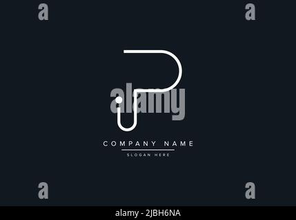 alphabet letters monogram icon logo IP Stock Vector