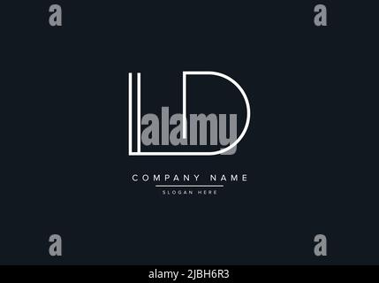alphabet letters monogram icon logo LD Stock Vector