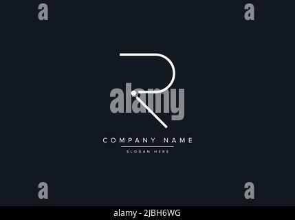 alphabet letters monogram icon logo IR Stock Vector