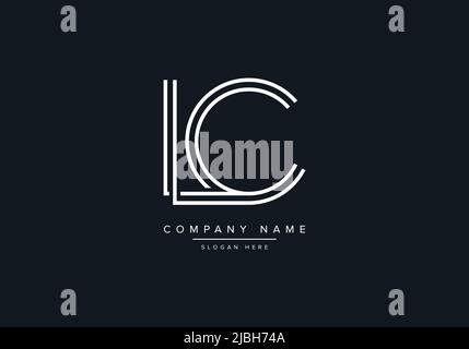 alphabet letters monogram icon logo LG Stock Vector