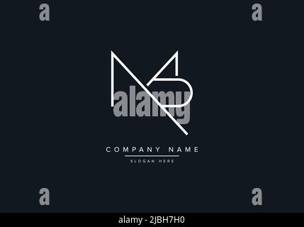 alphabet letters monogram icon logo MR Stock Vector