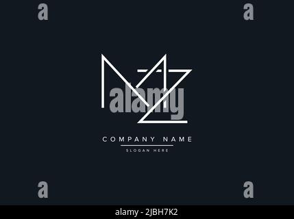 Creative Letters MZ Logo Design Vector Template. Stock Vector