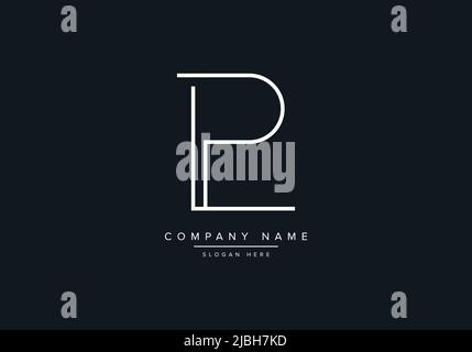 Creative Letters LP Logo Design Vector Template. Stock Vector